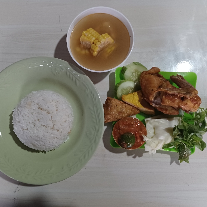 pecel ayam komplit bebbb