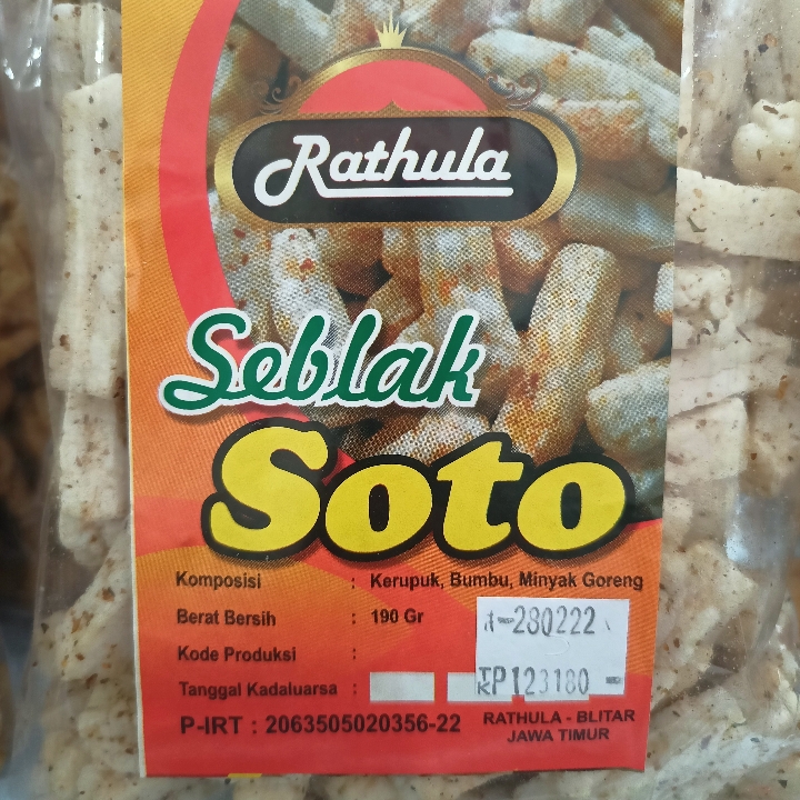 rathula seblak soto