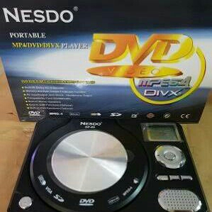 ready stock - dvd portable player nesdo dp-05 dvd mp3 vcd cd mpeg4 div