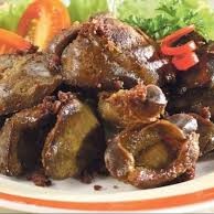 rempelo hati goreng dan nasi