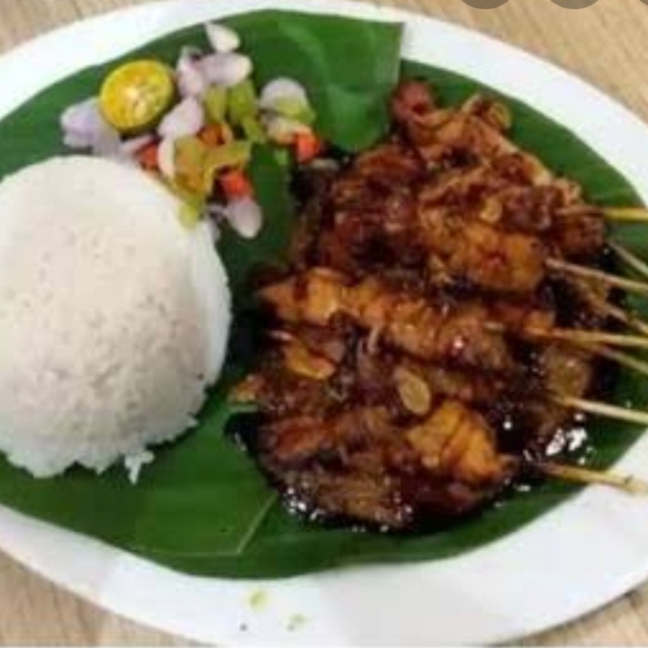 sate ayam kecap plus nasi