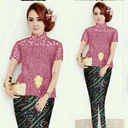 set kebaya emily dusty pink vo