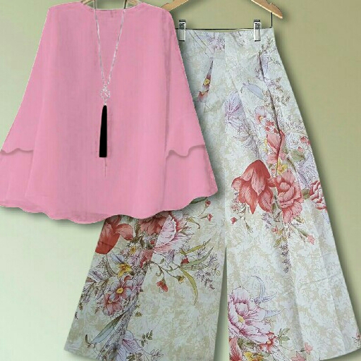 setelan gyoza pink vo