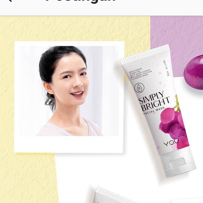 simply Bright facial wash