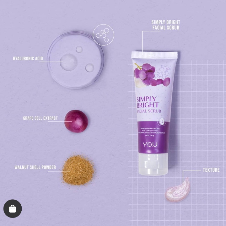 simply bright  facial Scrub