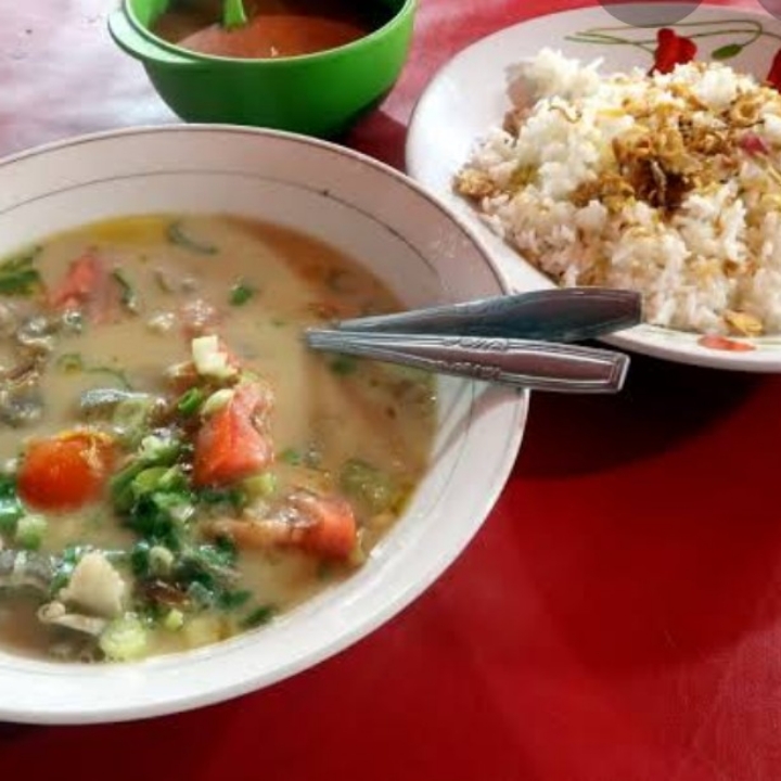 sop kambing plus nasi