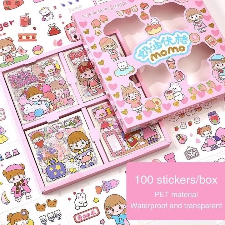 stiker momo isi 100pc