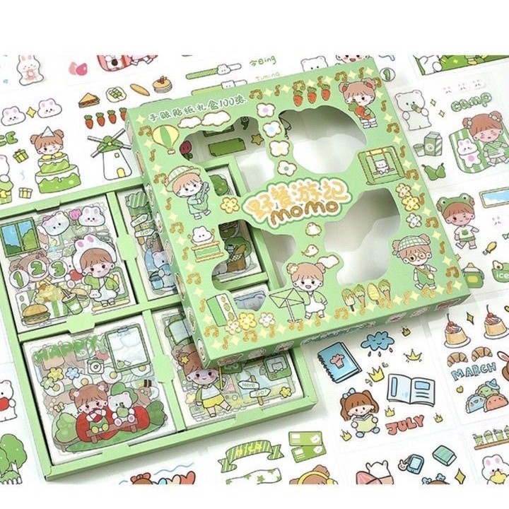 stiker momo isi 100pc 2