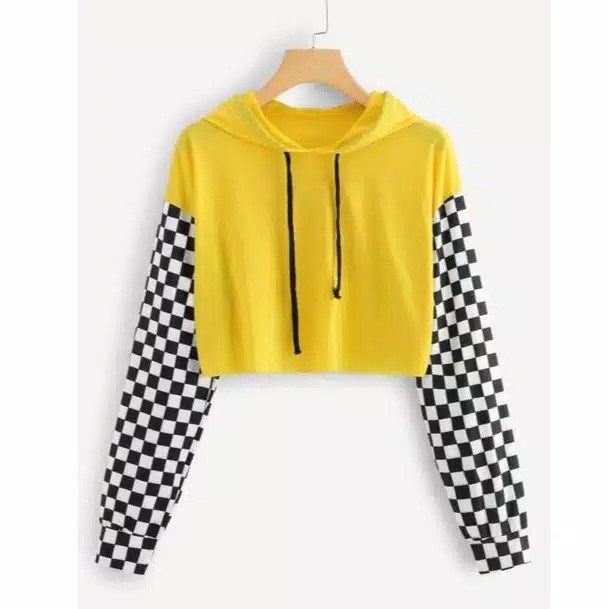 sweater hodie CROP WANITA