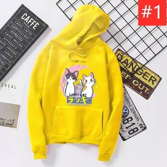 sweater hodie LUCKY CAT