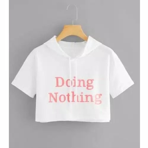 sweater hodie crop DOING