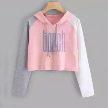 sweater hodie crop TOUTCH