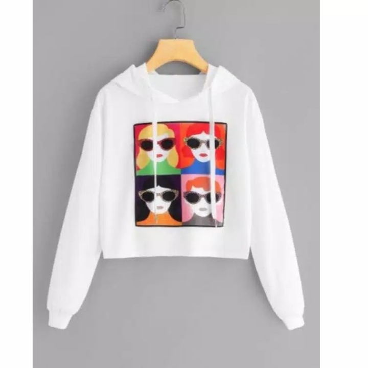 sweater wanita crop  hodie person