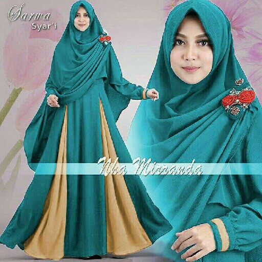 syari sarwa plus jilbab tosca