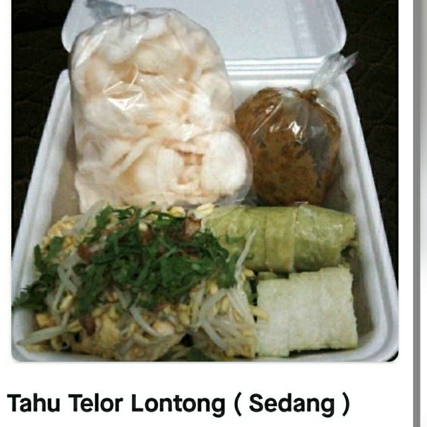 tahu telor lontong