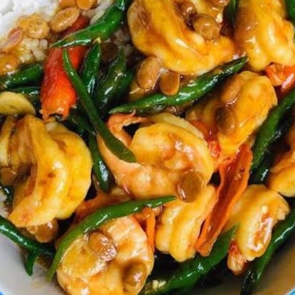 udang cabe hijau
