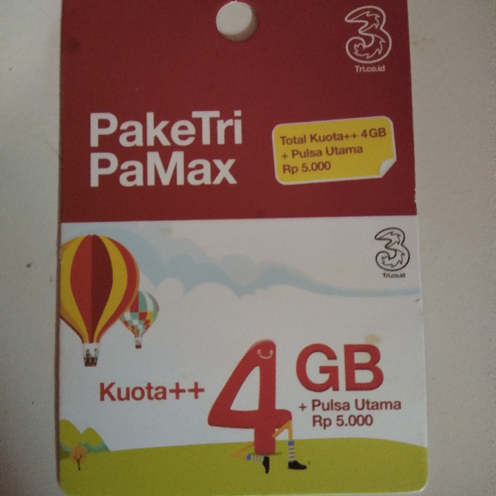 vocer tri 4 gb bonus pulsa 5 ribu