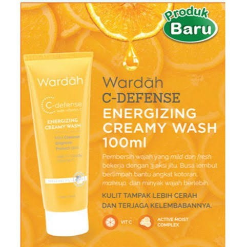 wardah creamy wash c-defense