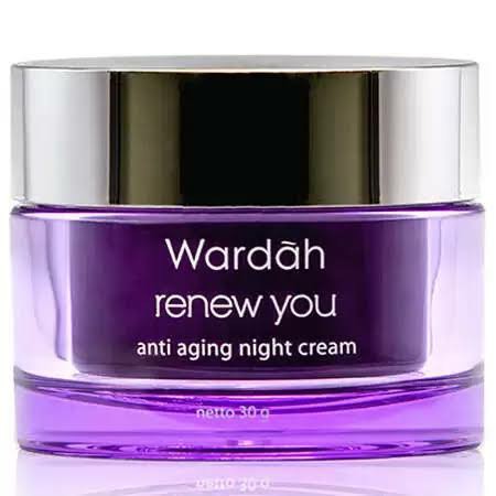 wardah renew you anti aging night cream
