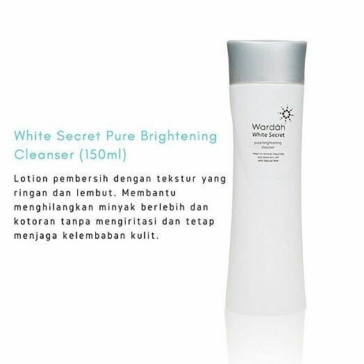 wardah white secret pure bright cleanser