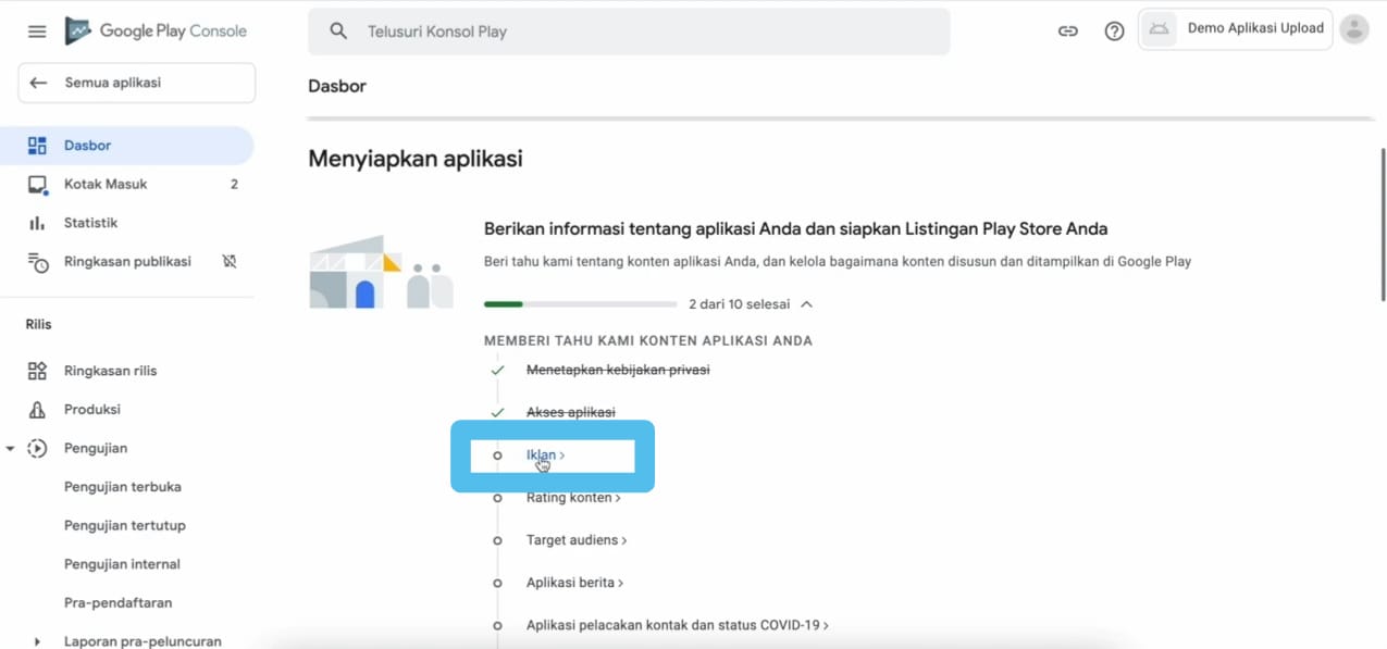 Panduan Upload Aplikasi ke Google Play Store