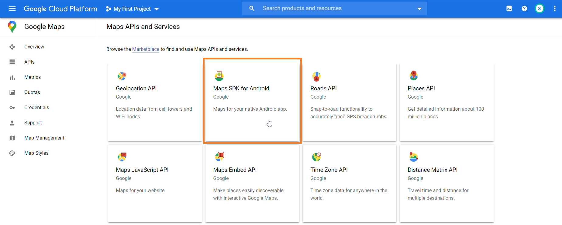 Cara mengaktifkan fitur maps sdk for android